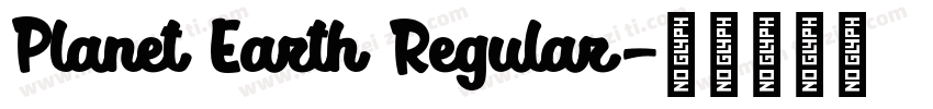 Planet Earth Regular字体转换
